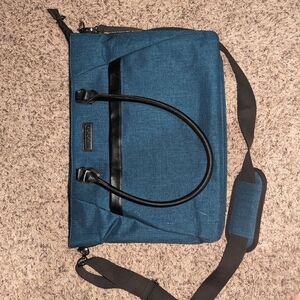 Blue and Black Men's Bag